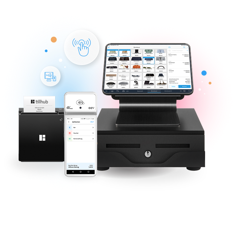 Tillhub Kassensystem - Funktionen für alle Geschäftsbereiche